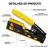 ALICATE DE CRIMPAR MULTIFUNCAO P/CONECTORES RJ45 BLINDADO EZ FERRAMENTA 2